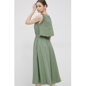 Deha rochie culoarea verde, midi, evazati