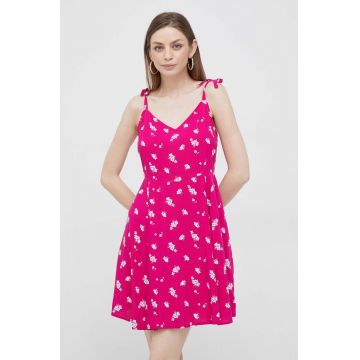 GAP rochie culoarea violet, mini, evazati