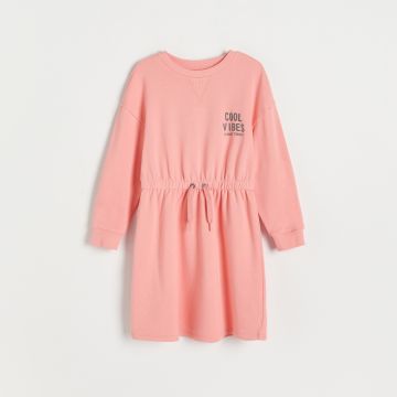 Reserved - Rochie mini tricotată - Roz