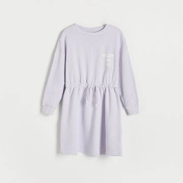 Reserved - Rochie mini tricotată - Violet