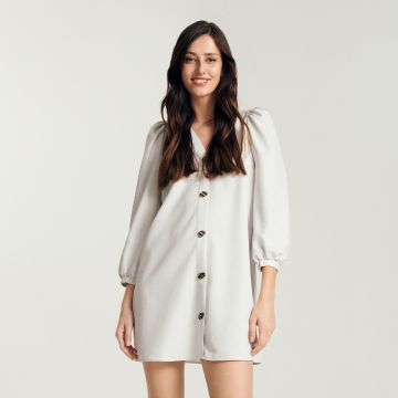 Reserved - Rochie trapez - Gri deschis
