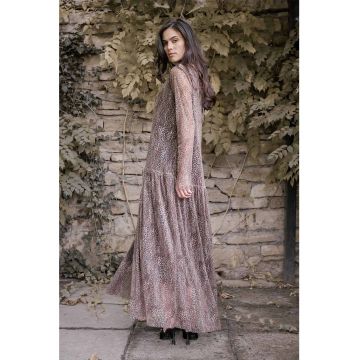 Rochie maxi cu animal print