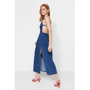 Rochie midi din denim