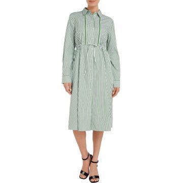 Rochie-camasa evazata cu dungi