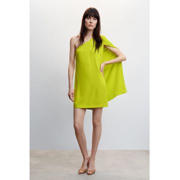 Rochie-capa cu decolteu pe un umar Lemon