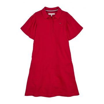 Rochie polo texturata