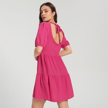 Sinsay - Rochie mini babydoll - Roz