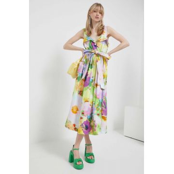 Stine Goya rochie din bumbac midi, evazati
