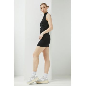Superdry rochie culoarea negru, mini, mulata
