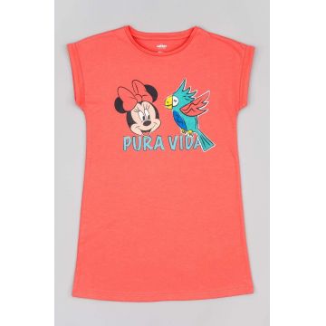 zippy rochie din bumbac pentru copii x Disney culoarea portocaliu, mini, drept