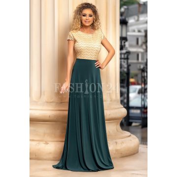 Rochie de seara verde lunga