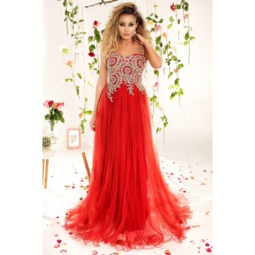 Rochie Lunga Briana Red