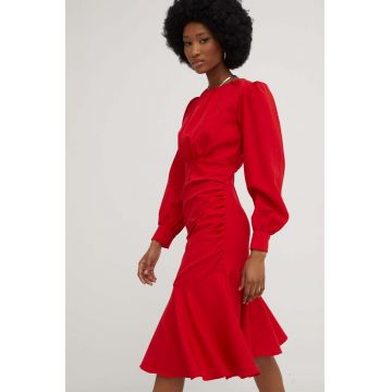 Answear Lab rochie culoarea rosu, mini, drept