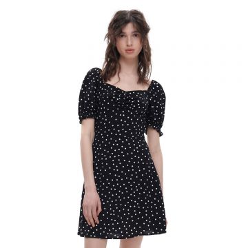 Cropp - Rochie cu model floral - Negru