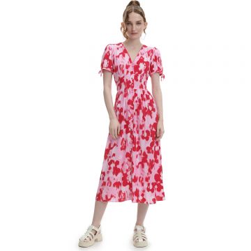 Cropp - Rochie cu model floral - Roz