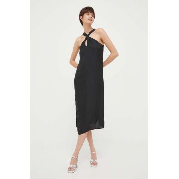 Pepe Jeans rochie CASEY culoarea negru, mini, drept