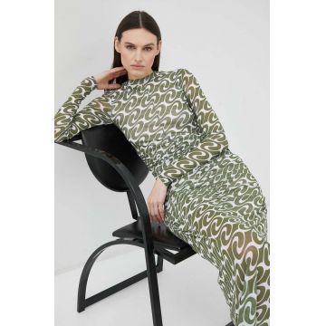 Résumé rochie Ripley culoarea verde, maxi, mulata