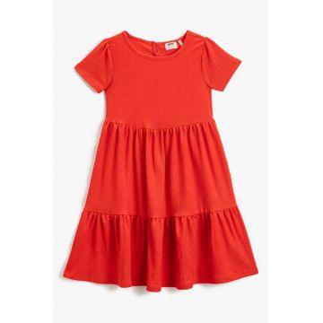 Rochie evazata cu decolteu rotund