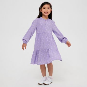 Sinsay - Rochie cu pliuri - Violet