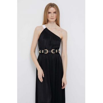 Deha rochie culoarea negru, maxi, evazati