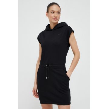 Dkny rochie culoarea negru, mini, drept