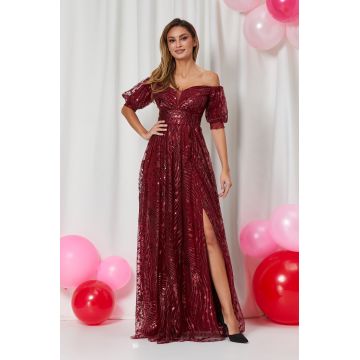 Rochie Bellona Bordo