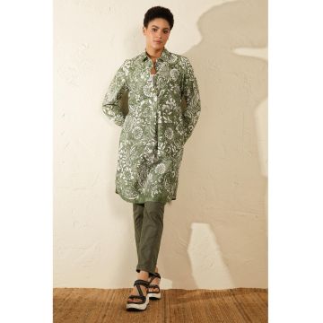 Rochie-camasa cu imprimeu paisley