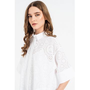 Rochie-camasa cu model perforatii
