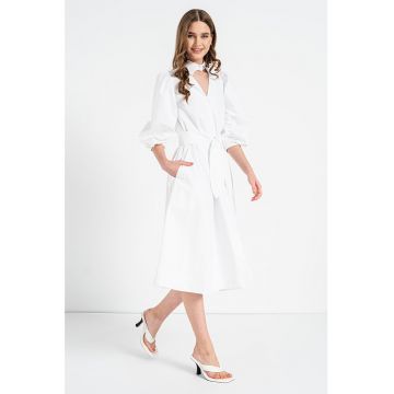 Rochie-camasa de bumbac organic cu funda