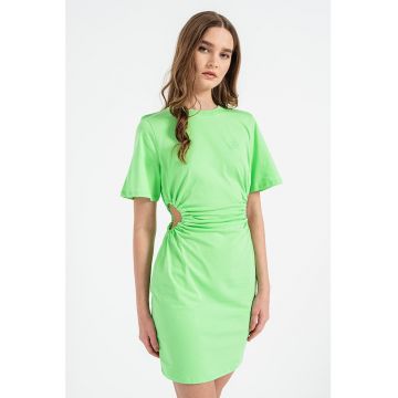 Rochie de bumbac organic cu decupaje