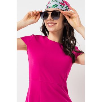 Rochie evazata cu maneci scurte