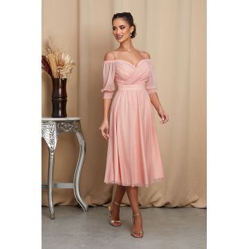 Rochie Rosalinda Peach