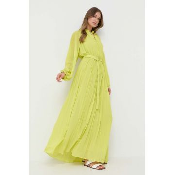 Beatrice B rochie culoarea verde, maxi, evazati