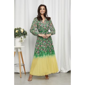 Rochie Yazmin Verde Multi