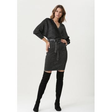Rochie Neagră cu argintiu