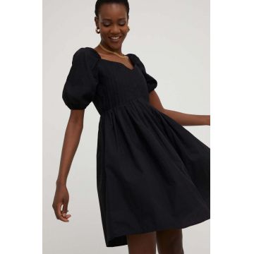 Answear Lab rochie culoarea negru, mini, evazati