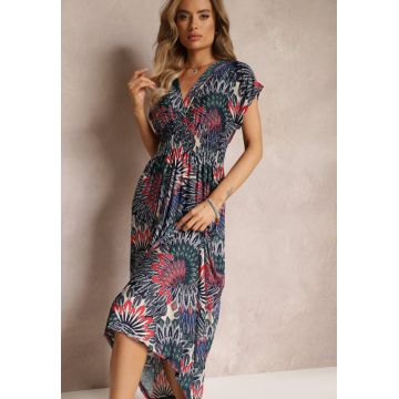 Rochie Bleumarin cu roșu Rochie Bleumarin cu roșu