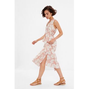 Rochie dreapta cu cordon in talie