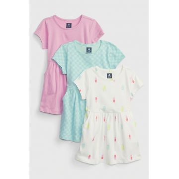 Set de rochii de bumbac organic - 3 piese