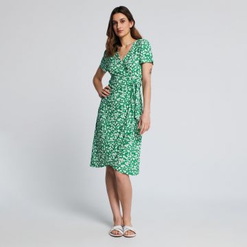 Sinsay - Rochie midi cu șnur decorativ - Verde