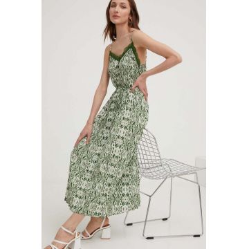 Answear Lab rochie culoarea verde, midi, drept