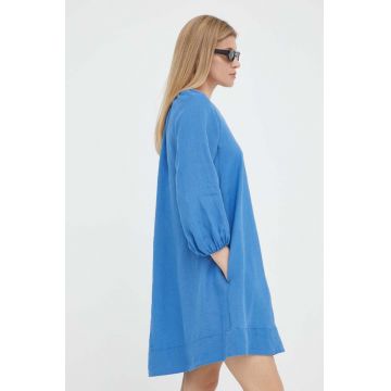 Marc O'Polo rochie din in mini, oversize