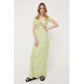 MICHAEL Michael Kors rochie culoarea verde, maxi, mulata