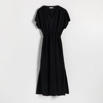 Reserved - Rochie din viscoză - Negru