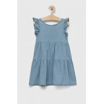 United Colors of Benetton rochie din denim pentru copii mini, evazati