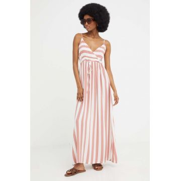 Answear Lab rochie culoarea roz, maxi, evazati