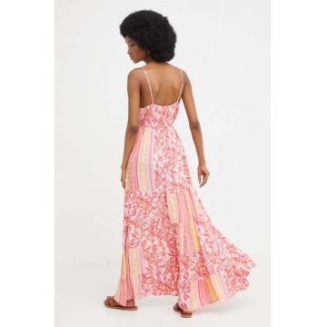 Answear Lab rochie culoarea roz, maxi, evazati