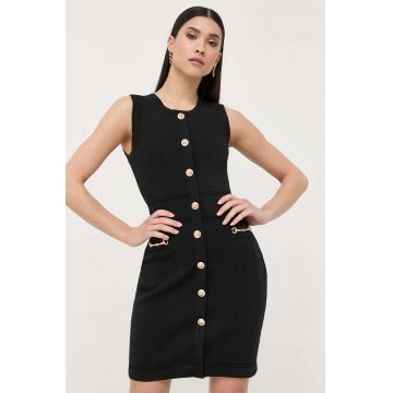 Morgan rochie culoarea negru, mini, mulata
