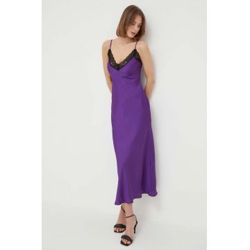 Morgan rochie culoarea violet, maxi, drept