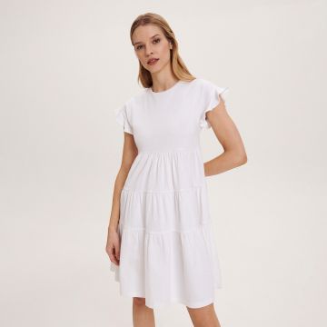 Reserved - Rochie din bumbac - Ivory